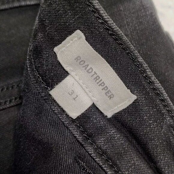 Madewell Jeans Size 31 Womens RoadTripper Skinny Wash Black Denim Pants Stretch - Picture 6 of 12